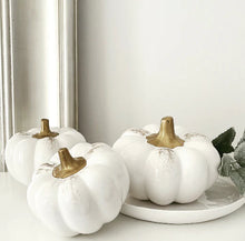 Load image into Gallery viewer, Pumpkins with gold

